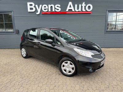 Nissan Note 1,2 Visia Benzin modelår 2014 km 140000 Sort træk ABS airbag startspærre servostyring, S