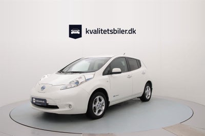 Nissan Leaf 24 Tekna El aut. Automatgear modelår 2014 km 60000 Hvidmetal klimaanlæg ABS airbag alarm