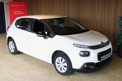 Citroën C3 1,2 PureTech 82 Feel Benzin modelår 2017 km 91000 Hvid træk nysynet klimaanlæg ABS airbag