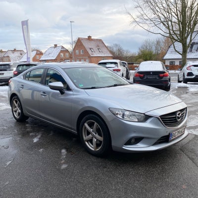 Mazda 6 2,2 SkyActiv-D 150 Vision Diesel modelår 2015 km 338000 Sølvmetal træk klimaanlæg ABS airbag