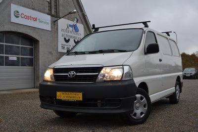 Toyota HiAce 2,5 D-4D 117 kort Diesel modelår 2010 Hvidmetal km 165000 træk ABS airbag + moms, Bemær