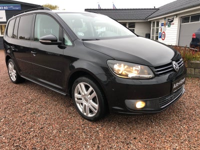 VW Touran 1,4 TSi 140 Comfortline DSG 7prs Benzin aut. Automatgear modelår 2011 km 210000 Sortmetal 