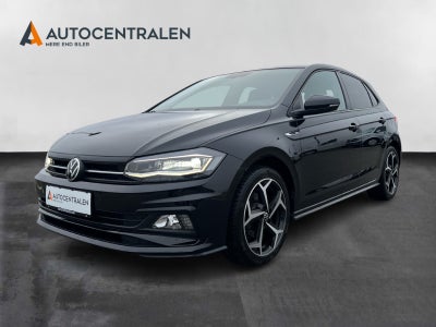 VW Polo 1,5 TSi 150 R-line DSG Benzin aut. Automatgear modelår 2021 km 38000 Sortmetal ABS airbag st