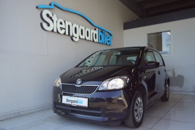 Skoda Citigo 1,0 60 Elegance GreenTec Benzin modelår 2014 km 146000 Sort nysynet ABS airbag startspæ