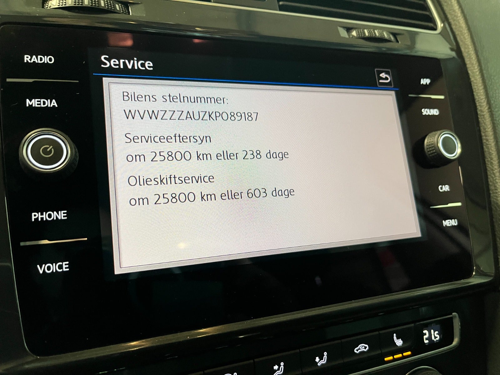 Billede af VW Golf VII 1,5 TSi 150 Comfortline DSG