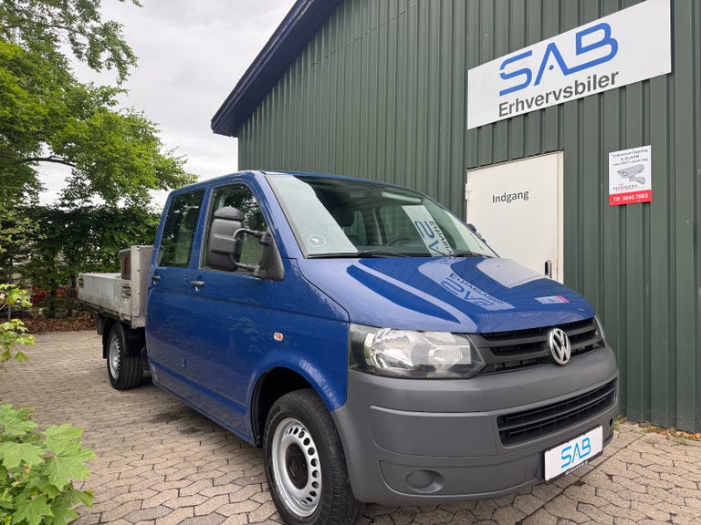 VW Transporter TDi 140 Db.Kab Mandskabsvogn m/lad