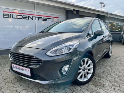 Ford Fiesta 1,0 EcoBoost Titanium Benzin modelår 2018 km 38000 Koksmetal klimaanlæg ABS airbag start