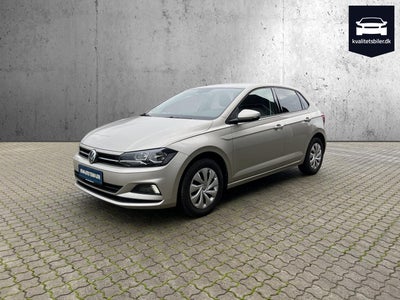 VW Polo 1,0 TSi 95 Comfortline Benzin modelår 2019 km 64000 Beigemetal klimaanlæg ABS airbag central