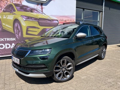 Skoda Karoq 1,5 TSi 150 Celebration DSG Benzin aut. Automatgear modelår 2021 km 42000 Mørkgrønmetal 