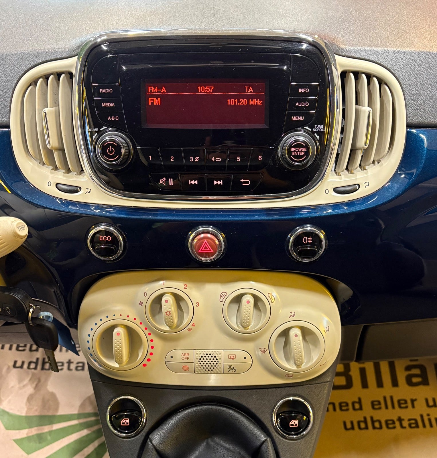 Billede af Fiat 500 0,9 TwinAir 80 Beauty Blue