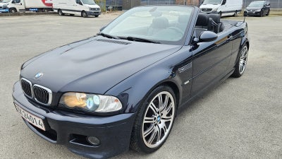 BMW M3 3,2 Cabriolet Benzin modelår 2005 km 184000 Mørkblåmetal nysynet klimaanlæg ABS startspærre s